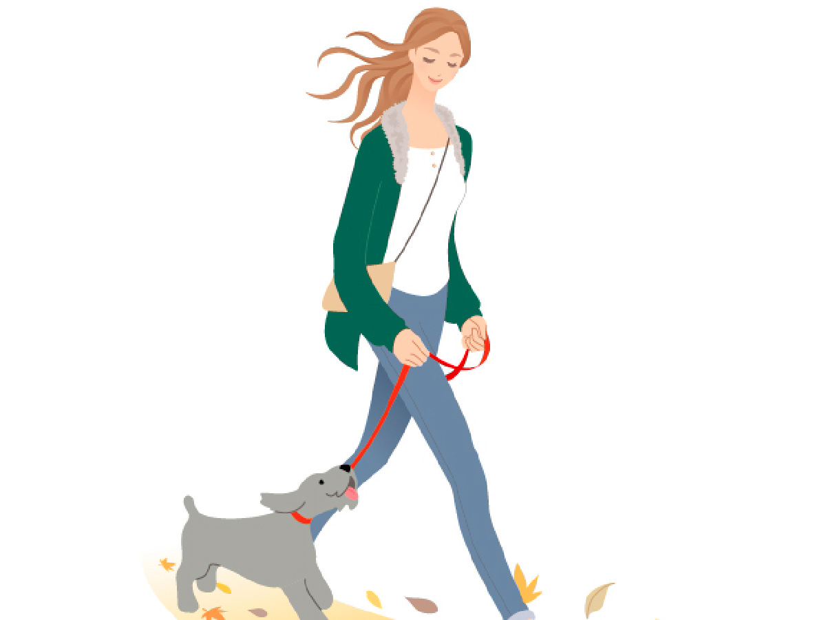 スタイリッシュな女性のイラスト